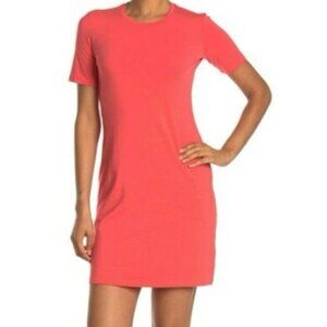 NWT Theory Neon Pink Cherry T-Shirt Dress-sz Small